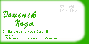 dominik noga business card